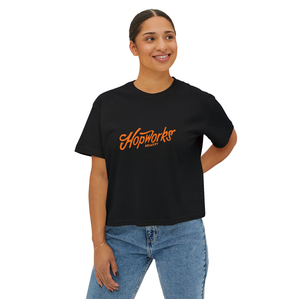 Hopworks Women's Boxy Tee