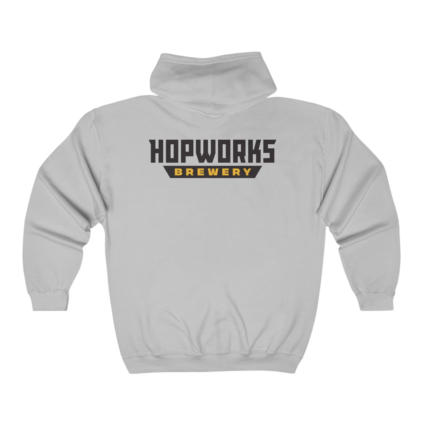 Hopworks Logo Unisex Full Zip Hooded Sweatshirt