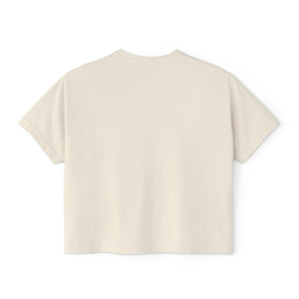 Cotton Candy Sunset Women's Boxy Crop Tee