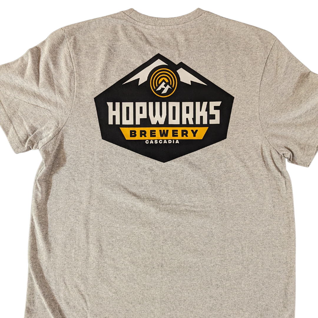 Hopworks Mountain Badge Upcycled Tee