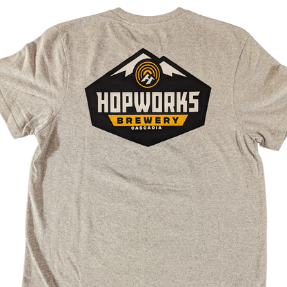 Hopworks Mountain Badge Upcycled Tee