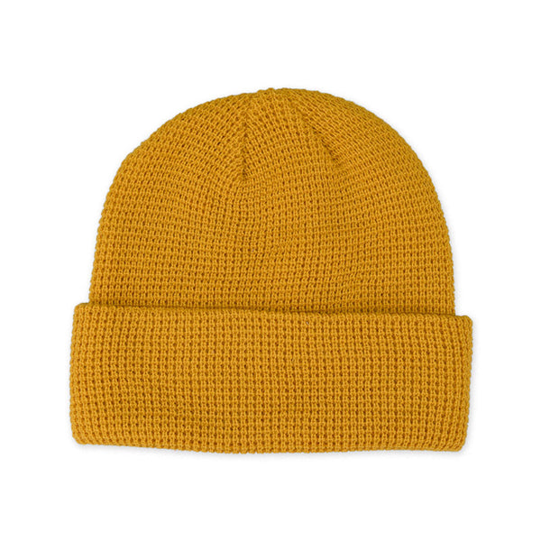 Hopworks Woven Beanie - Rust, Charcoal, and Mustard