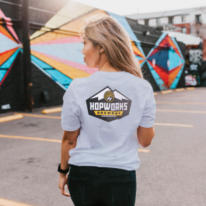 Hopworks Mountain Badge Upcycled Tee