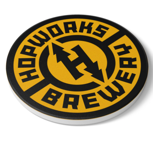 Hopworks - Ceramic Coaster