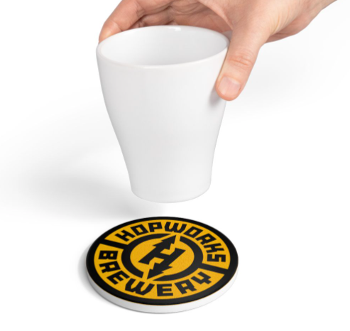 Hopworks - Ceramic Coaster