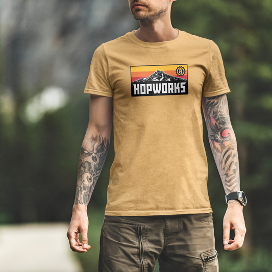 Mountain Sunset Unisex Tee - Hopworks Brewery